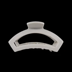 Small Teleties Open Claw Clip - Silver Flames
