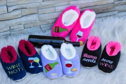 Snoozies! Slippers - Mama Needs Some Wine