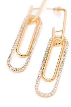 Sonia Link Earrings In Gold