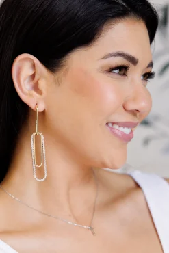 Sonia Link Earrings In Gold
