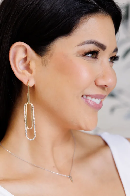 Sonia Link Earrings In Gold