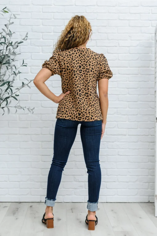 Spotted Animal Print Blouse