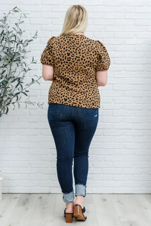 Spotted Animal Print Blouse