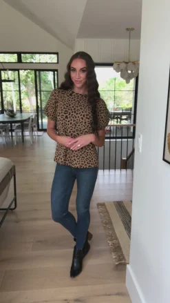 Spotted Animal Print Blouse