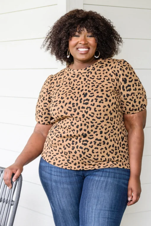 Spotted Animal Print Blouse