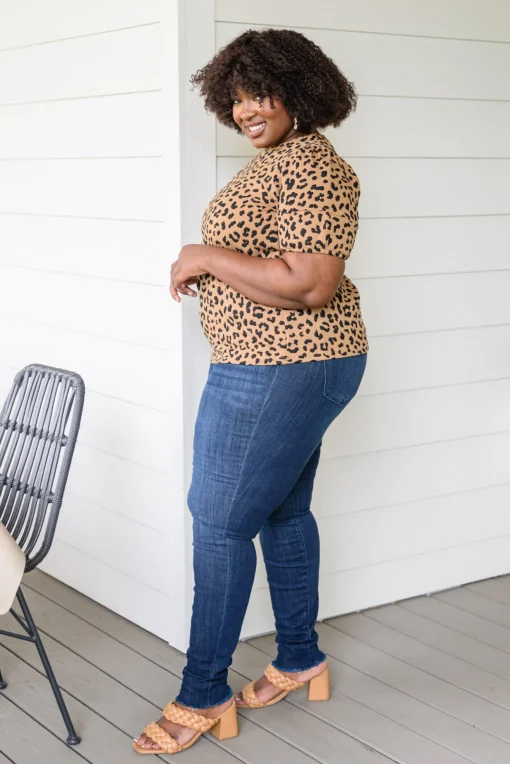 Spotted Animal Print Blouse