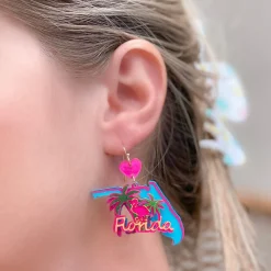 State Icon Dangle Earrings - Florida