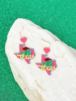 State Icon Dangle Earrings - Texas