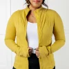 Staying Swift Activewear Jacket in Yellow Pear