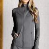 Staying Swift Activewear Jacket in Titanium