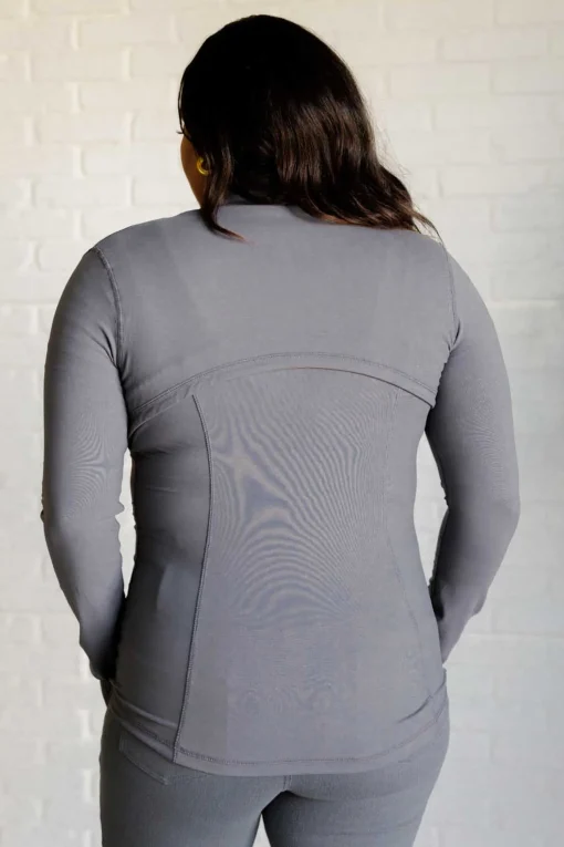 Staying Swift Activewear Jacket in Titanium