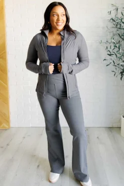 Staying Swift Activewear Jacket in Titanium