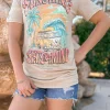 'Sunshine State Of Mind' Mineral Wash Short Sleeve Tee by Simply Southern (Ships Early April)