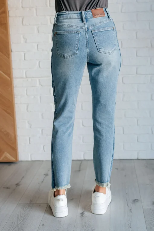 Susan High Rise Side Panel Detail Slim Jeans