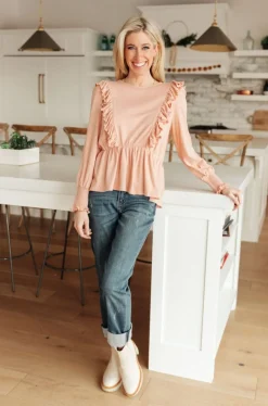 Sweet Confession Top In Blush