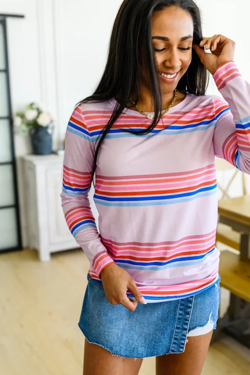 Sweet Like Candy Striped Long Sleeve