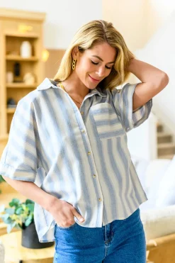 Tailored to Relax Striped Button Down