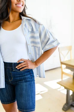 Tailored to Relax Striped Button Down