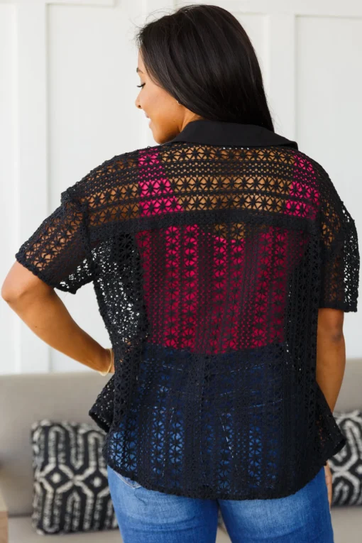 Talk of the Town Lace Set in Black