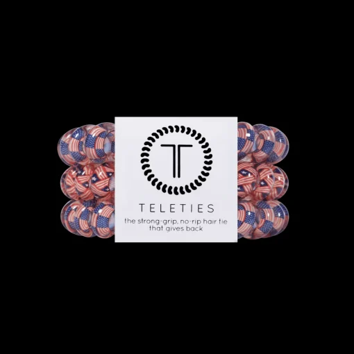 Teleties Hair Tie - Large Band Pack of 3 - Stars and Stripes