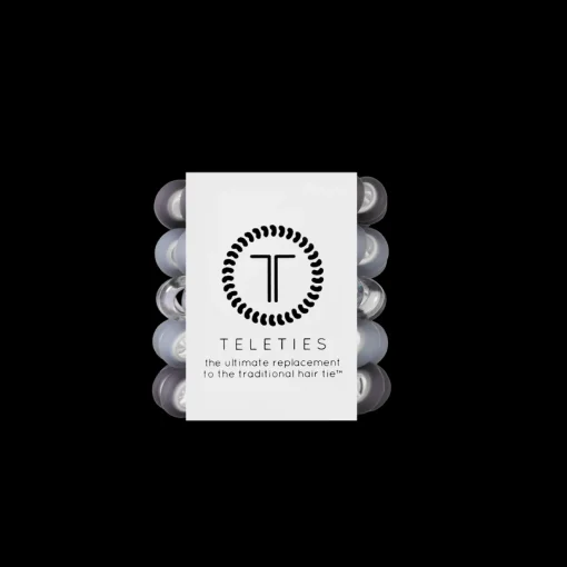 Teleties Hair Tie - Tiny Band Pack of 5 - Midnight Rain Navy