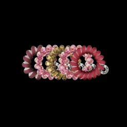 Teleties Hair Tie - Tiny Band Pack of 5 - Burgundy Bliss