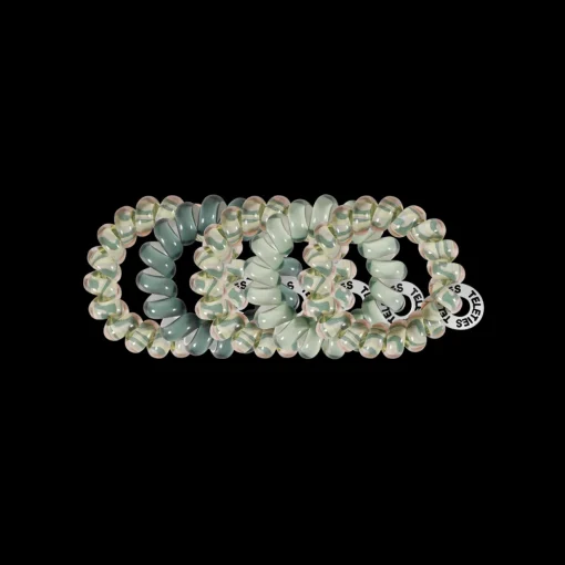 Teleties Hair Tie - Tiny Band Pack of 5 - Sage Swirl
