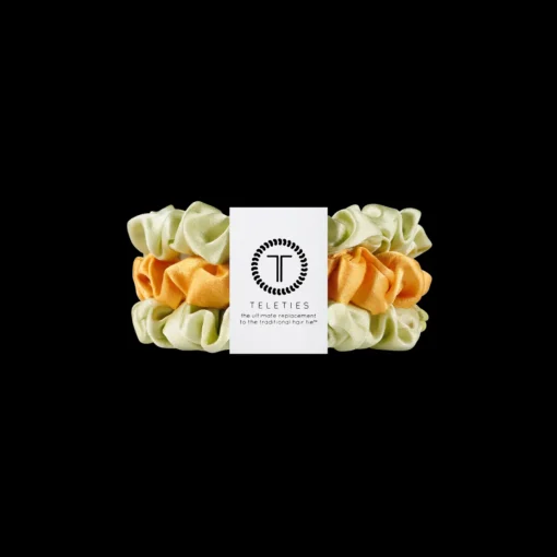 Teleties Silk Scrunchies - Small Band Pack of 3 - Mojito Mama
