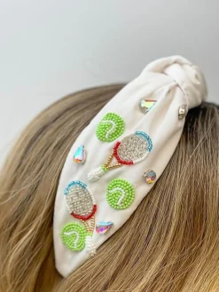 Tennis Player Embellished Headband
