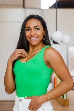 The Basics Bodysuit in Green