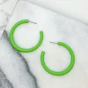 The Classic Enamel Hoop - Neon Green