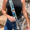 The Crossbody Strap - Navy Blue Camo