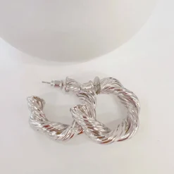 The Jennifer Hoop Earrings by Treasure Jewels