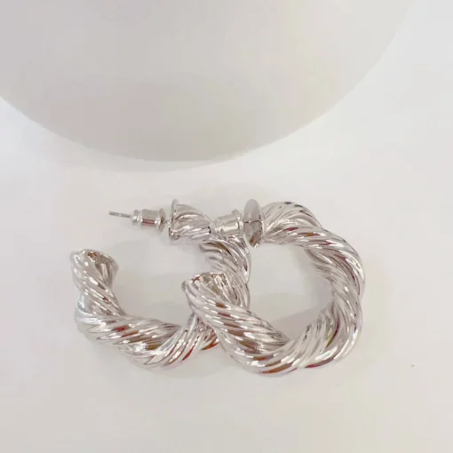 The Jennifer Hoop Earrings by Treasure Jewels
