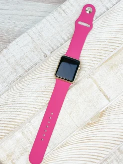 The Solid Silicone Smart Watch Band - S/M