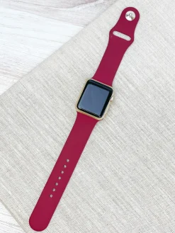 The Solid Silicone Smart Watch Band - S/M