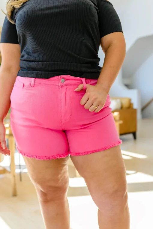 Tiffany Mid Rise Cut Off Shorts by Judy Blue