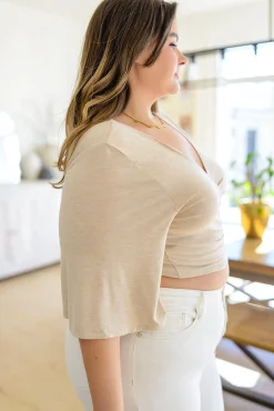 Tiny Dancer Wrapped Cropped Top