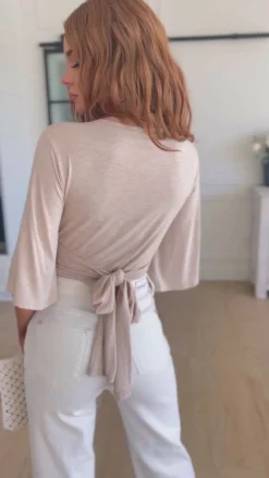 Tiny Dancer Wrapped Cropped Top