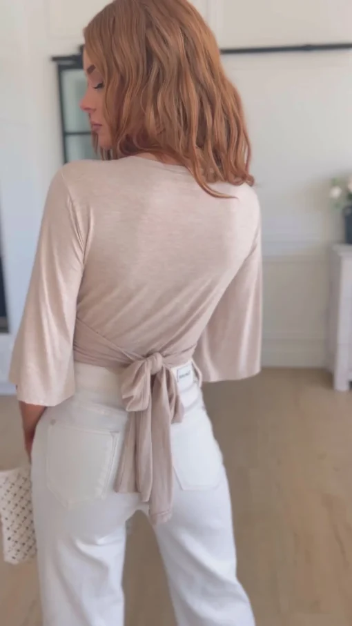 Tiny Dancer Wrapped Cropped Top