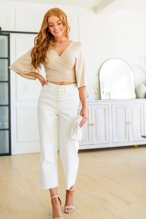 Tiny Dancer Wrapped Cropped Top
