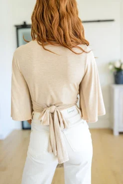 Tiny Dancer Wrapped Cropped Top