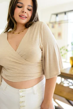 Tiny Dancer Wrapped Cropped Top