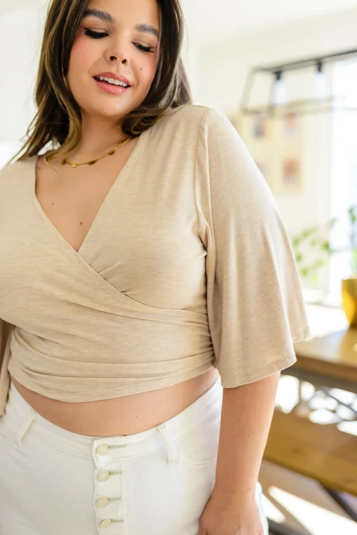 Tiny Dancer Wrapped Cropped Top