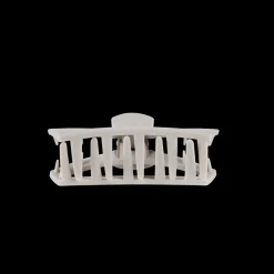 Tiny Teleties Open Claw Clip - Silver Flames