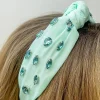 Top Knot Jewel Headband - Mint