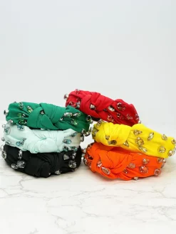 Top Knot Jewel Headband - Mint