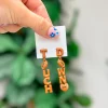 'Touch Down' Football Dangle Earrings