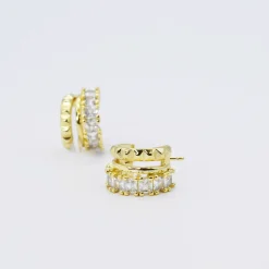 Triple Textured Huggies by Treasure Jewels