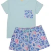 T-Shirt & Shorts Pajama Set by Simply Southern - Oyster